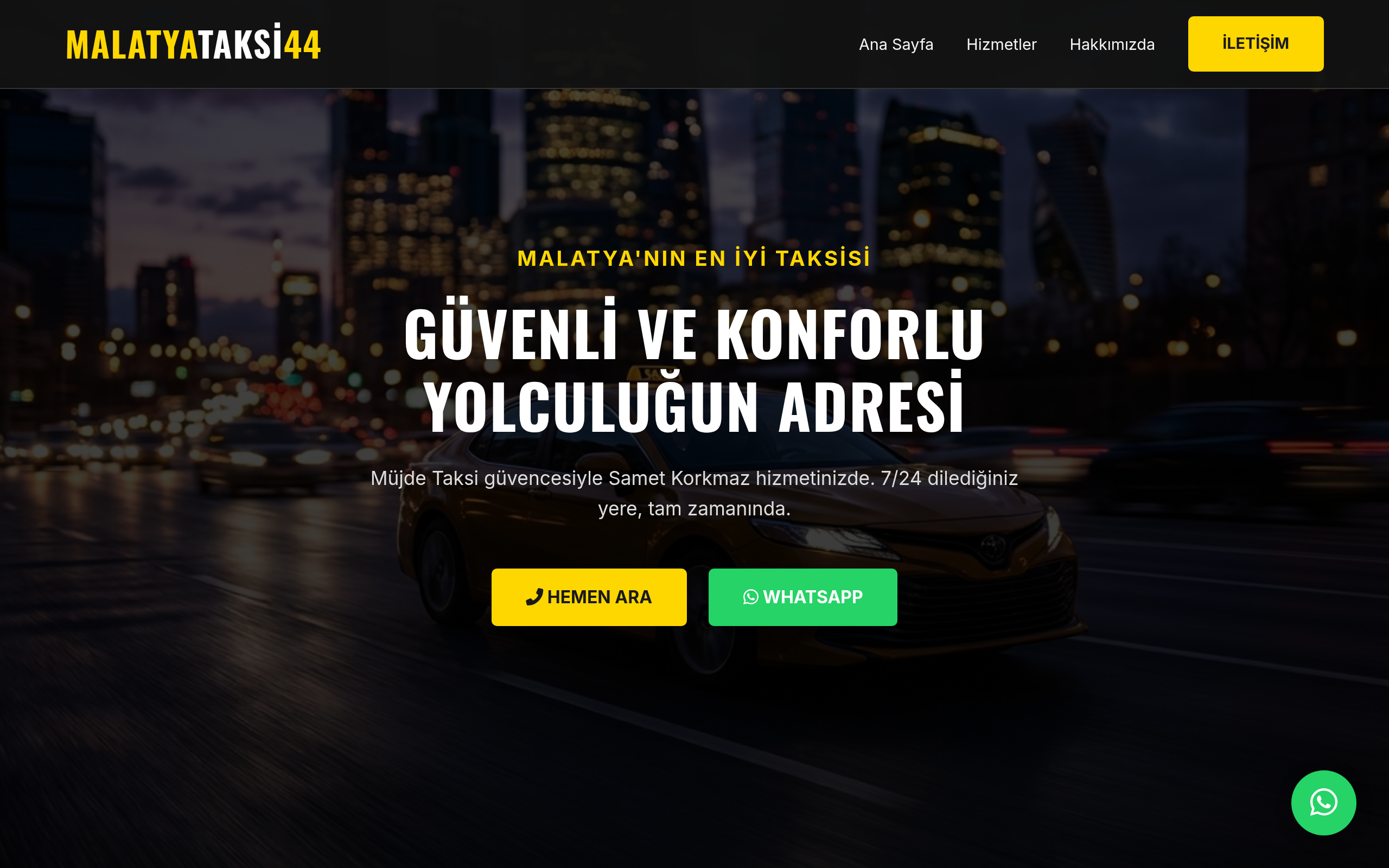 Taksi44 Malatya Taksi